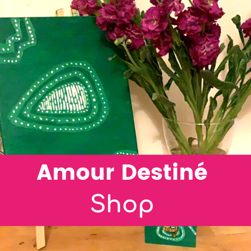 Amour Destiné Shop - wellbeing box, Africa canvas and flowers